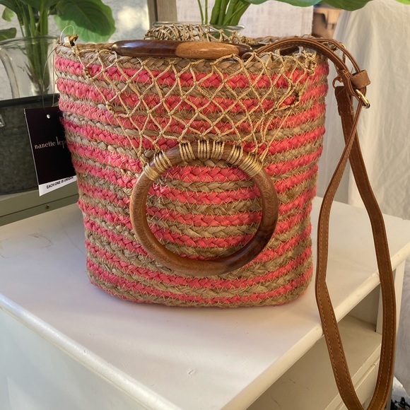 Nanette Lepore Handbags - Nanette Lepore Clemintine Jute Bucket Bag